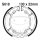 Brake shoes with spring for Kawasaki KFX Suzuki LT PE RM 80 250 400 KSF 80-15