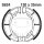 Brake shoes with spring for Suzuki AN CP LT-F UK 50 125 Katana 89-20