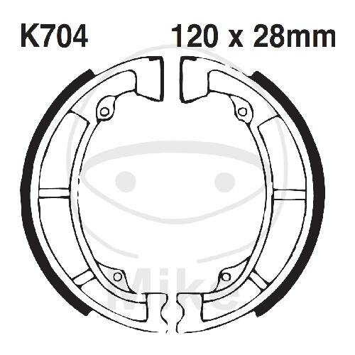 Brake shoes with spring for Kawasaki KDX KE KL KX 125 175 250 A 76-83