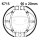 Brake shoes with spring for Kawasaki KLX KX Suzuki DR-Z 60 80 110 A 83-20