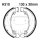 Brake shoes with spring for Daelim 125 Honda CB 125 250 CM 125 185 200 250 SYM XS 125