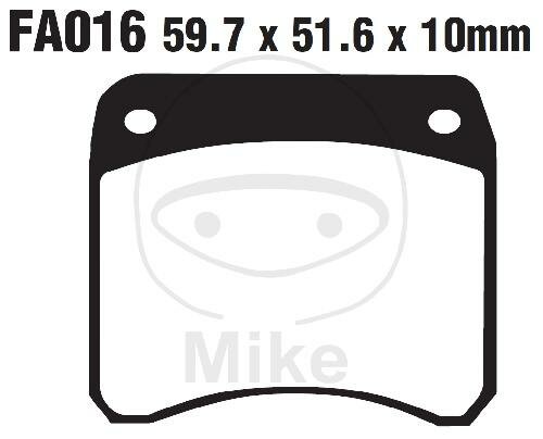 Plaquette de frein Sinter GPFAX EBC pour Triumph T140 T150 T160 TR7 750 TR65 650