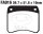 Plaquette de frein Sinter GPFAX EBC pour Triumph T140 T150 T160 TR7 750 TR65 650