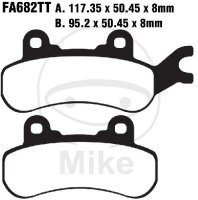 Brake pad left for CAN-AM 600 800 900 1000