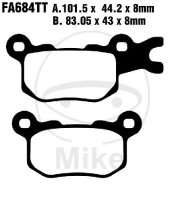 Brake pad left for CAN-AM Defender 800 1000 2016-2017