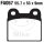 Brake pad for BMW R 45 R 65 78-85