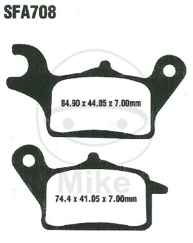 EBC Scooter brake pad set organic SFA708