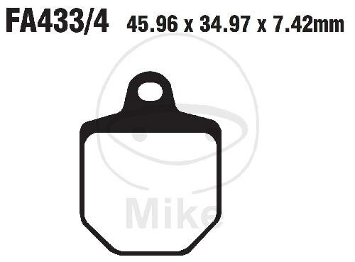 Pastilla de freno Sinter EPFA EBC para HM-Moto CRM 450 490 500 Husaberg FS 570 KTM SMR 450 560