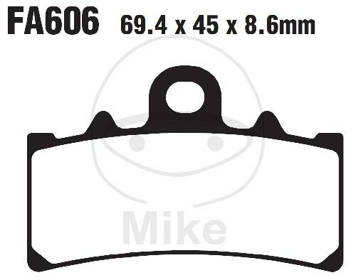 EBC Extreme Pro Brake Pad Set Sinter EPFA EPFA606HH
