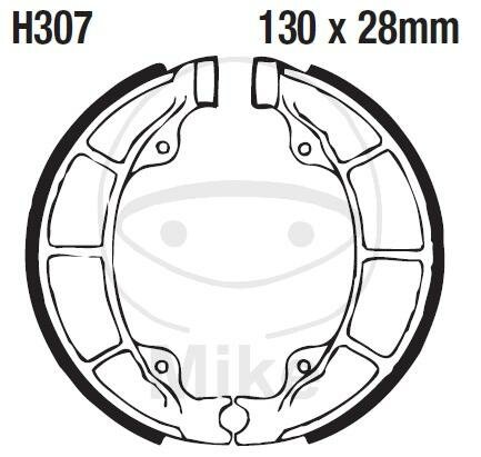 Brake shoes with spring for Arctic Cat CAN-AM Kymco Peugeot Polaris SYM Yamaha