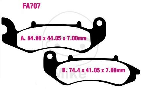 EBC Scooter brake pad set organic SFA707