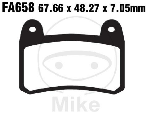 EBC Brake pad set Sinter HH FA658HH