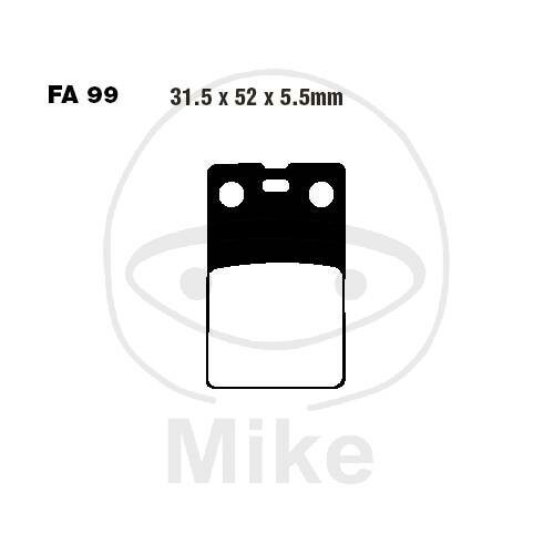 EBC brake pads standard FA099