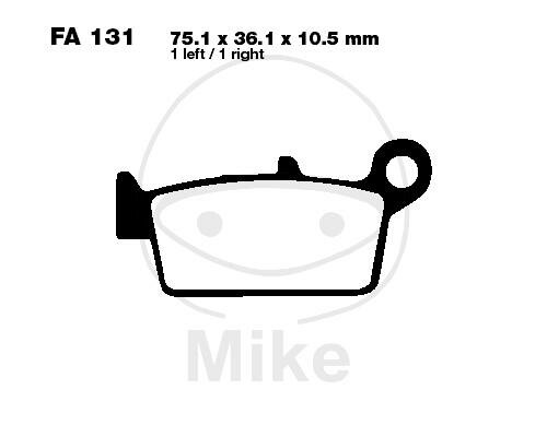 EBC Brake pads standard FA131TT