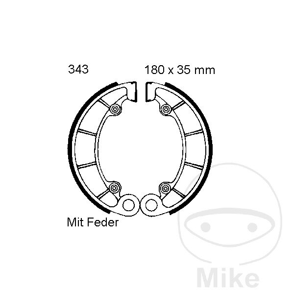 Mâchoires de frein arrière avec ressort pour Honda TRX 500 VF 750 VT 750 1100