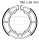 Brake shoes with spring for Sachs 800 805 Suzuki LT-A LT-F 400 VL 800 VS 600 750 800 VZ 800