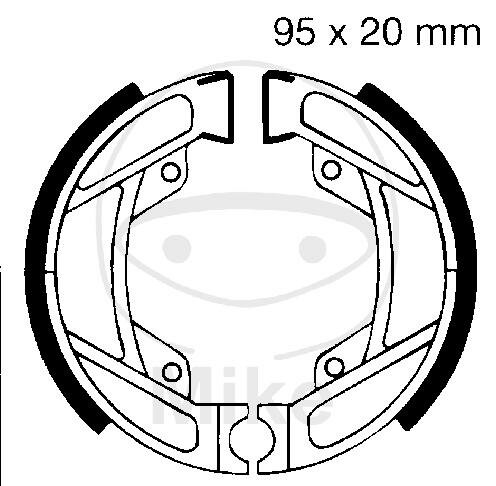 zapata de freno con muelle para Honda PXR 25 MS 84