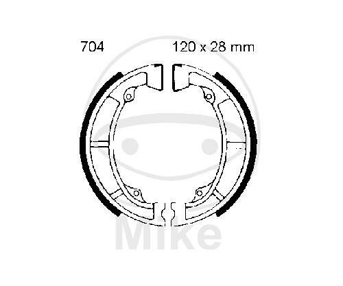 Ganasce freno con molla per Kawasaki KDX KE KL KX 125 A 74-83
