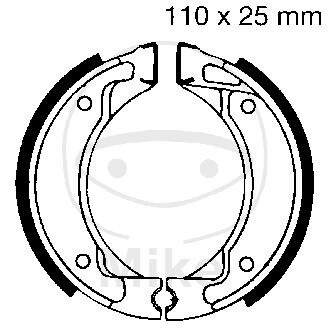 Brake shoes with spring for Yamaha BW CY DT SR 50 80 125 200 Big Wheel 86-01
