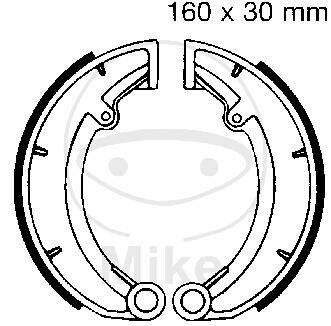 Ganasce freno con molla per MZ/MUZ ETZ TS 125 150 250 301 Saxon Fun 73-01