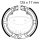 Brake shoes without spring for Vespa ET3 Piaggio Ape 50 XL 66-90