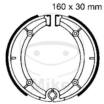 Mâchoires de frein sans ressort pour Aprilia Classic 125 Red Rose 125 Gilera Coguar 125 Hercules 50 80