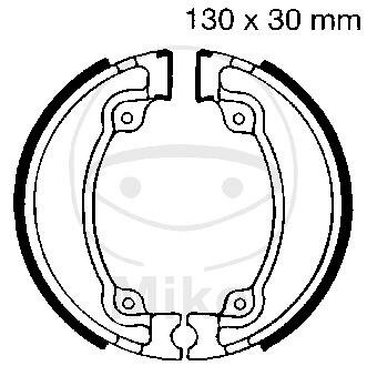 Brake shoes with spring for Honda CA 125 CMX 250 VT 125 XL 250 500 600 XR 500
