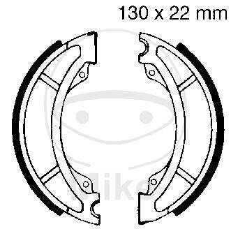 Brake shoes with spring for Yamaha YZ TT 125 250 490 600 K 2T 80-84