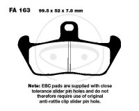 EBC brake pads standard FA163