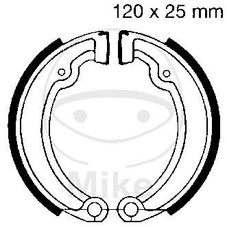 Brake shoes without spring for Simson S 51 Albatros 50 N B1 80-00