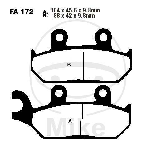 EBC Pastillas de Freno Estándar FA172TT