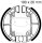 Brake shoes without spring for Piaggio Quartz 50 92-96