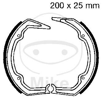 Mâchoires de frein sans ressort pour BMW R 65 LS 81-85