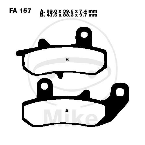 EBC Brake pad set Sinter R Off-Road FA157R