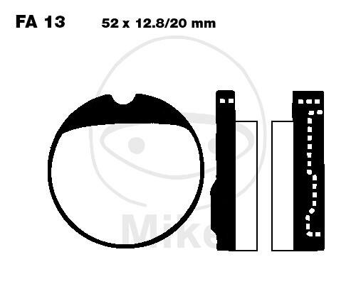 EBC Standard Semi Sintered Metal Brake Pads (V Series) FA013V