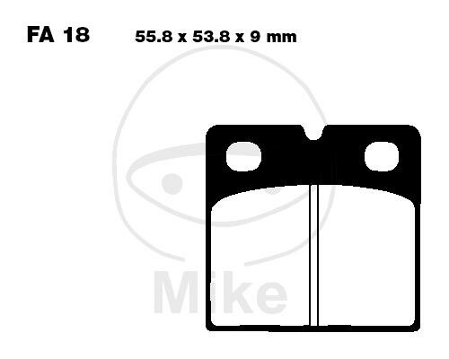 Brake pad for Benelli BMW Ducati Laverda Moto Guzzi MZ/MUZ Norton Peugeot