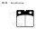 Brake pad for Benelli BMW Ducati Laverda Moto Guzzi MZ/MUZ Norton Peugeot