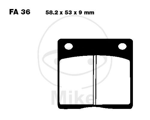 Brake pad Semi-Sinter V EBC for Kawasaki Suzuki