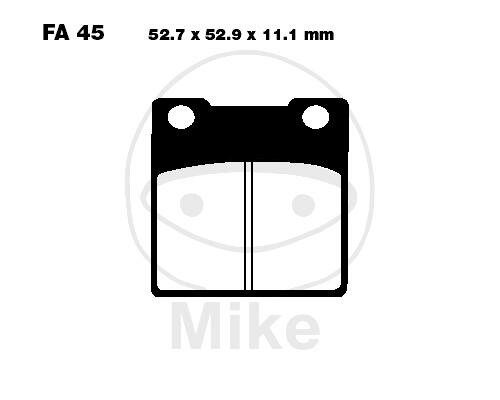 EBC Standard Semi Sintered Metal Brake Pads (V Series) FA045V