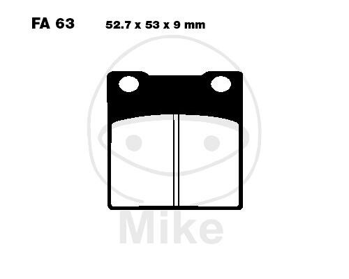EBC Standard Semi Sintered Metal Brake Pads (V Series) FA063V