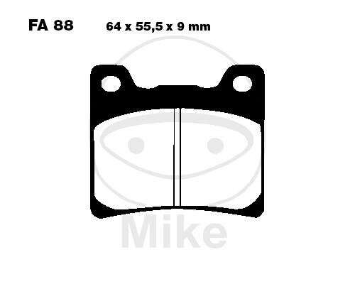 EBC Standard Semi Sintered Metal Brake Pads (V Series) FA088V