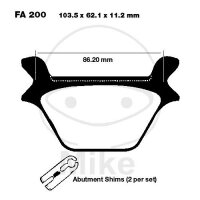 EBC Standard Semi Sintered Metal Brake Pads (V Series)...