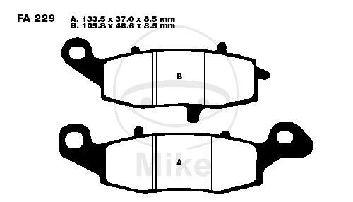 Brake pad for CFMOTO Kawasaki Suzuki