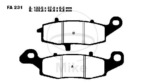 Brake pad for CFMOTO Kawasaki Suzuki