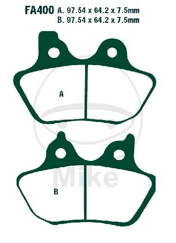 EBC Standard Semi Sintered Metal Brake Pads (V Series) FA400V