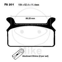 EBC Pastillas de Freno Estándar FA201