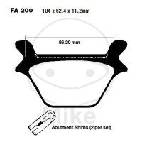 EBC Plaquettes de frein standard FA200
