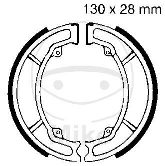 Brake shoes without spring for Yamaha BL XC 125 Beluga 85-95