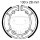 Brake shoes without spring for Yamaha BL XC 125 Beluga 85-95