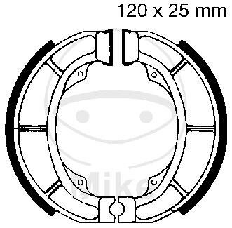 Brake shoes with spring for Suzuki CP UK UX LT-F 50 125 160 Estilette 92-20